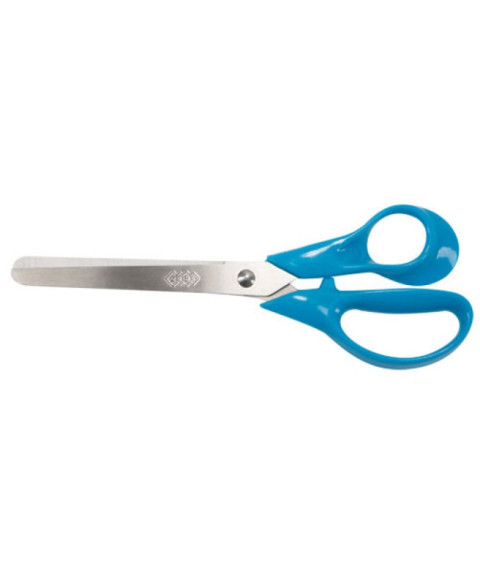 Foarfece pentru copii, 152 mm cu mâner din plastic 3D, albastru